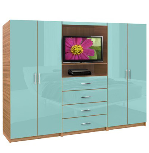 Wardrobe with TV Stand